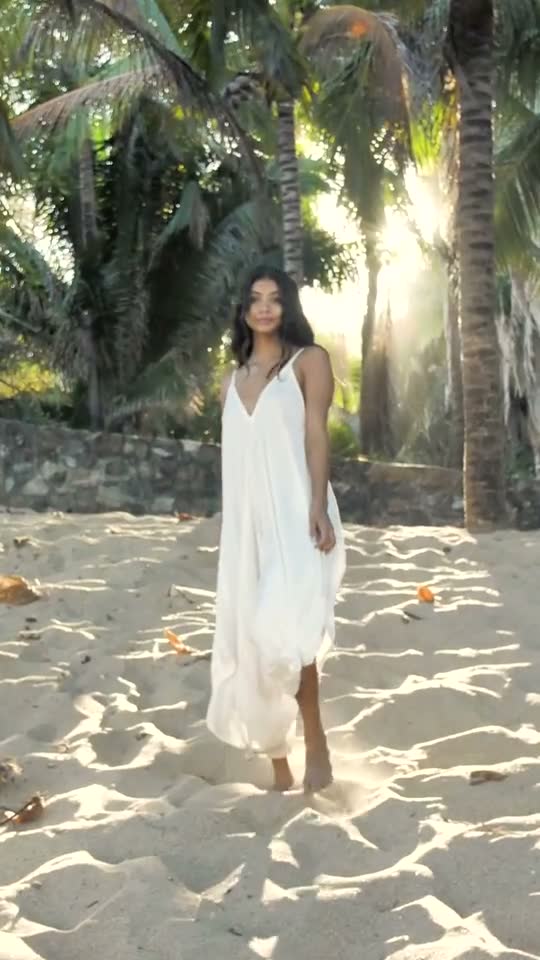 Beach walk, golden, stock footage