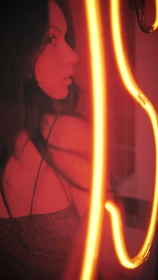 Neon sign glow, stock footage
